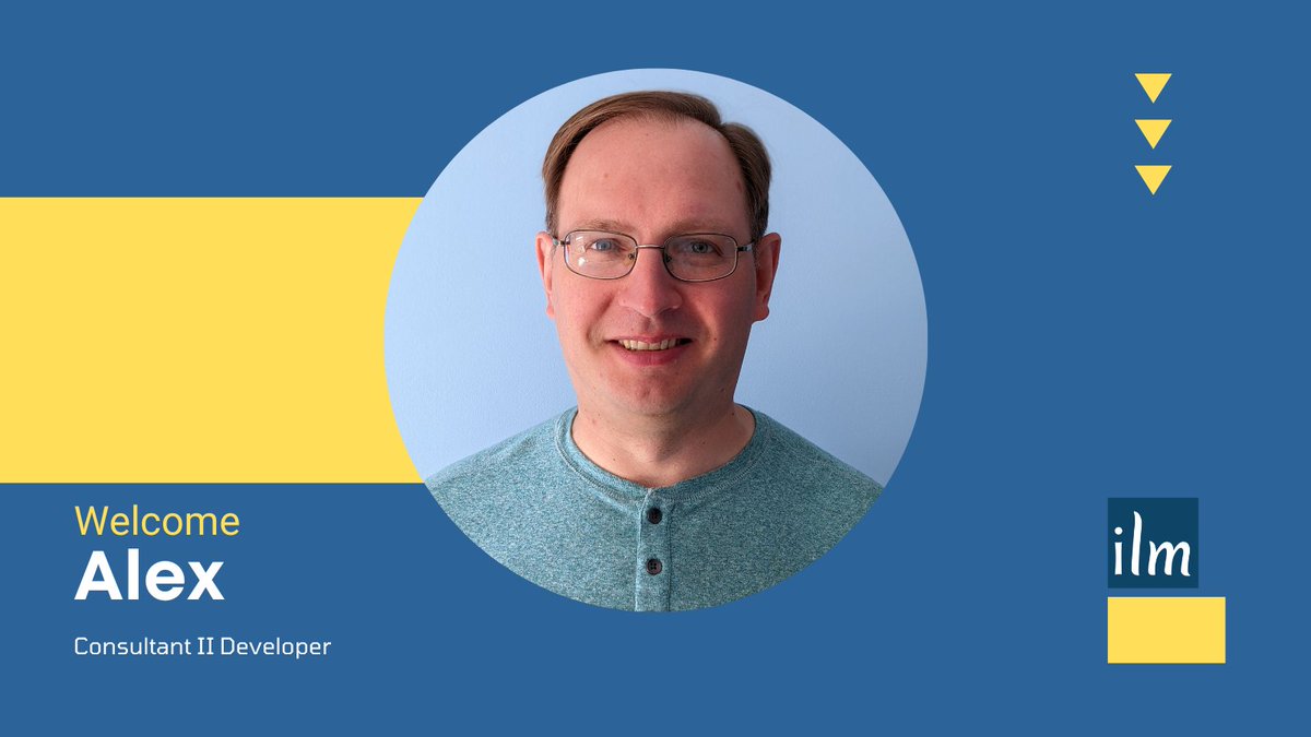 ilmservices's tweet photo. We've got another new hire! Alex has joined us as a software developer consultant. He brings a great deal of .NET, React and Node experience, and he's already helping our partners. Welcome Alex!
Get to know him: https://t.co/yl3Z3l9o26
#newhire #softwaredevelopers https://t.co/OPP1Du8RM2