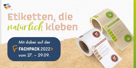 Ein ressourcenfreundlicher Umgang ist dir wichtig? 🌱 Ob aus #Grasfasern, #Recyclingfasern oder als kompostierbare Variante – mit diesen #Etiketten hinterlässt du beim Labeln einen grünen Fußabdruck: fcld.ly/nachhaltige-et…! 🌍 Überzeuge dich nächste Woche auf der <a href="/fachpack/">FACHPACK</a>!