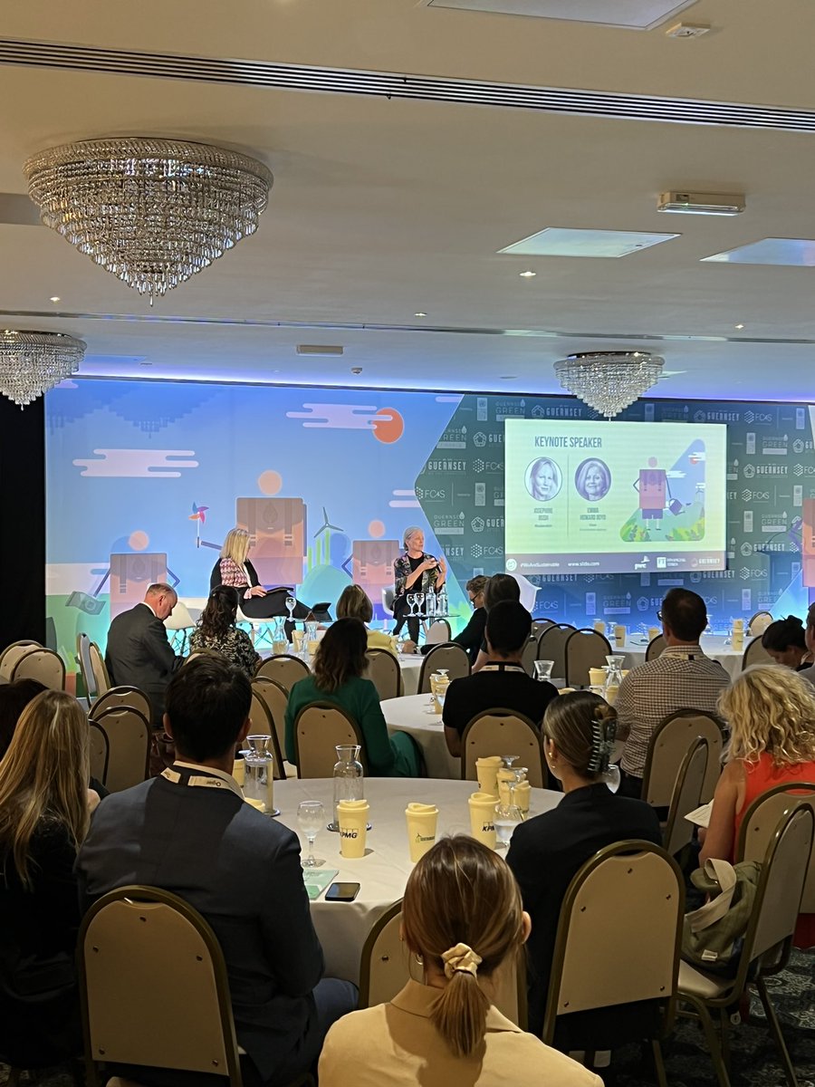 JennStrachan's tweet image. Delighted to be part of the Green Strategy Group that helped to set up this week’s @WEAREGUERNSEY @gsygreenfinance 2022 Sustainable Finance Week. Main session just starting welcoming Emma Howard Boyd CBE and Josephine Bush Keynote discussion.