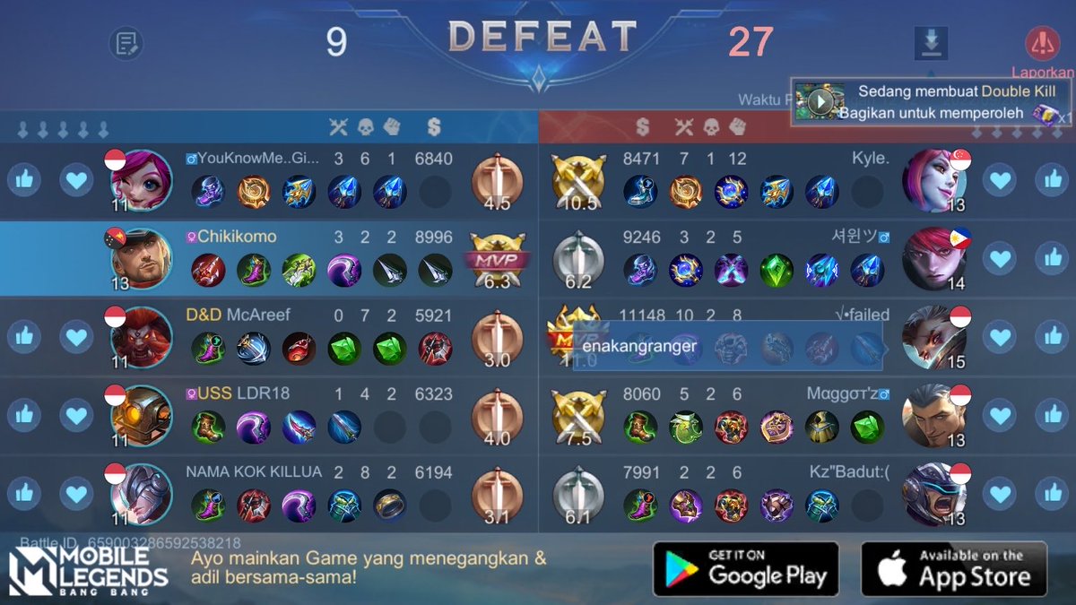 chikikomo_'s tweet photo. @mobilelagend apk sampah :) https://t.co/XVkN1rLEFE