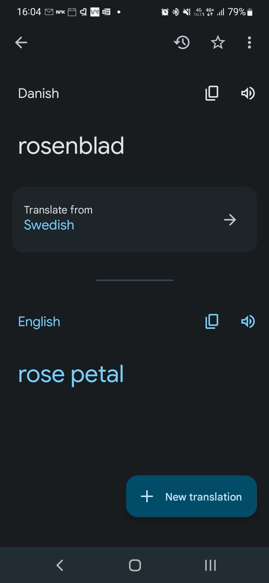 htlie's tweet photo. @maslowski_j @joncoopertweets No. Blad is leaf. But petal is blomsterblad,  flowerleaf. As rose is a flower, we do not say rosenblomsterblad but skip the flower🥀🙂 https://t.co/kkIRAT4gnS