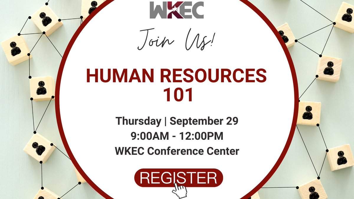 WKECKY's tweet photo. Don't miss the HR 101 Session next Thursday! #EngageEquipEmpower

☑️ HR 101 Training
☑️ September 29, 2022
☑️ 9AM - 12PM
☑️ WKEC Conference Center
☑️ https://t.co/bMCXOMUXRT https://t.co/YAg9ok3jnX