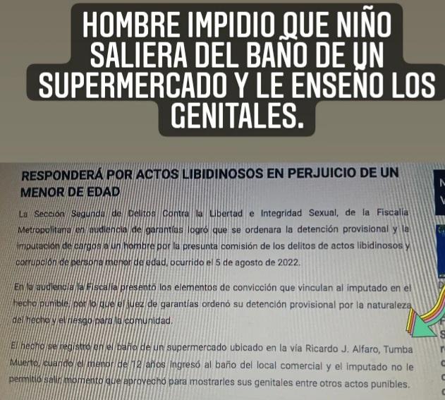 lindabran1's tweet photo. Por favor no deje que su hijo  vaya solo a baños publicos. @PGN_PANAMA https://t.co/MQuP8RUt8G