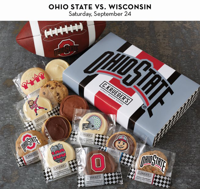 CKruegers's tweet photo. Ok. Who else is super excited about Saturday when THE OSU Buckeyes take on The Wisconsin Badgers? We're channeling our enthusiasm into baking lots and lots of cookies! Order Today! https://t.co/LCSS3B2Knq
#GoBucks #osu #Buckeyes #OhioState https://t.co/chJLw0g4AP