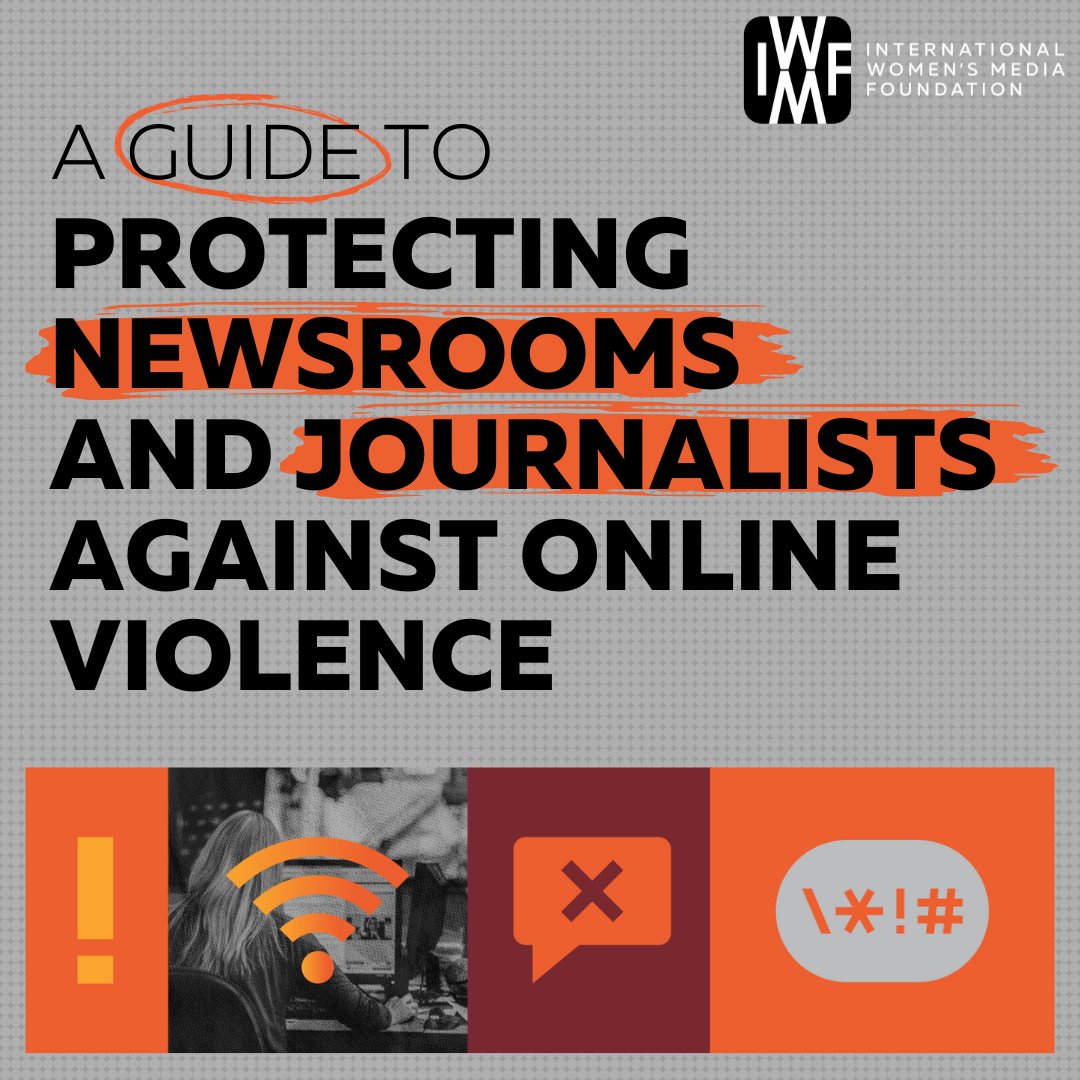 IWMF's tweet photo. We are thrilled to present our Guide to Protecting Newsrooms and Journalists Against #OnlineViolence—a resource for newsrooms to better protect staff targeted simply for doing their jobs.

Read it here! https://t.co/MIePvm9edX https://t.co/ohm2LXe3eh