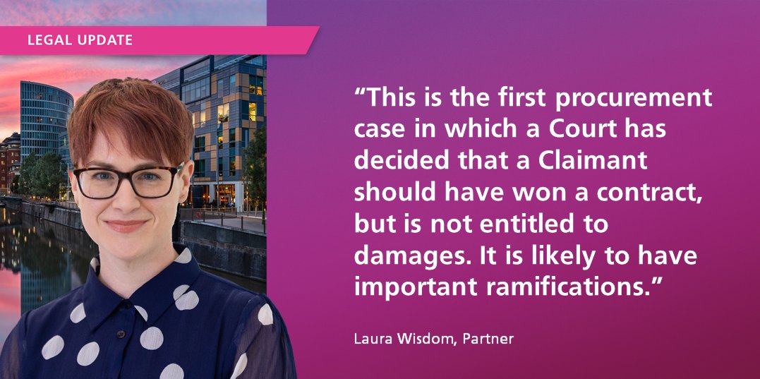 BurgesSalmon's tweet photo. In this legal update, we look at a procurement case that is likely to have important ramifications.

Read more here: https://t.co/GDrKonSCTl

#procurement #procurementlaw https://t.co/ahMPMkJrXu