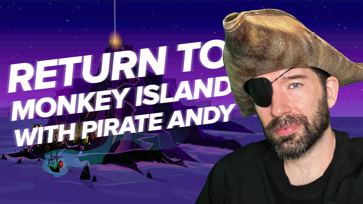 LIVESTREAM ALERT! Coming up at 5pm UK time, it's Return to Monkey Island, with Andy, who we are reliably informed, fights like a cow: youtu.be/l1icXmCWBGc