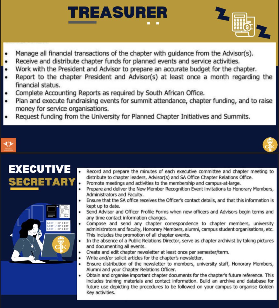 GoldenKeyUJ's tweet photo. Hey Goldies ✨

🚨Executive Committee Applications are now open !!

Application Requirements:
•CV 
•Motivational Letter
•Proof of Membership

📣Application Link: 

https://t.co/4OCVdF40Nv

#yesgk
#gksa https://t.co/KQpVdVIAFw