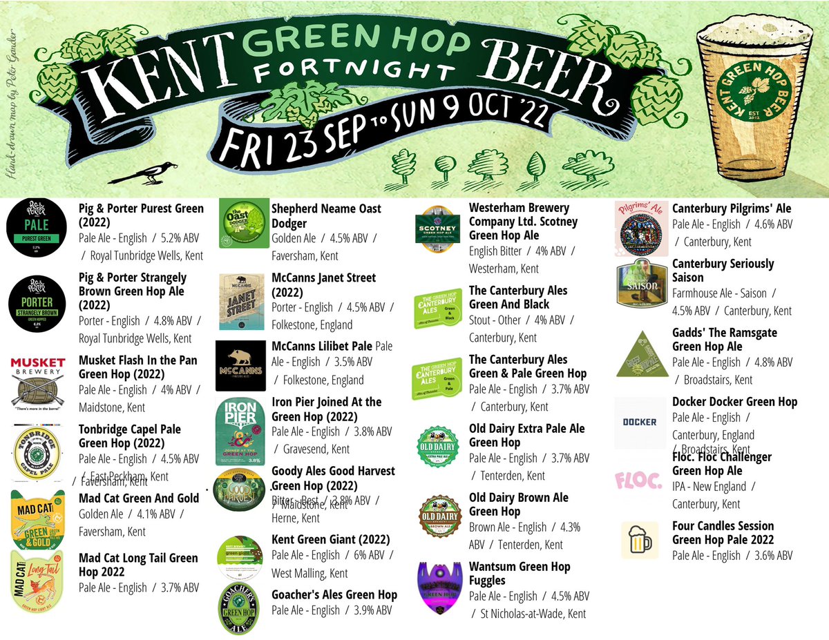 Kent Green Hop Beer Festival this weekend #visitkent #visitcanterbury 😀