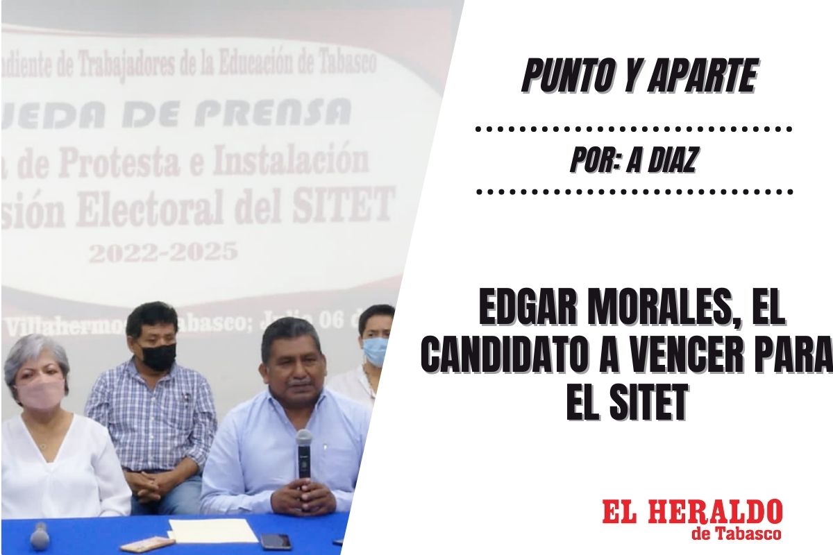 heraldodetab's tweet photo. #Columna | Punto y aparte | Edgar Morales, el candidato a vencer para el #SITET #Escribe @AusencioDiazT

El #SITET, elegirá a su nueva directiva, trabajadores de la educación, decidieron desafiar el poderío económico y político de @ElbaEsther_G

https://t.co/Rc3Ya5wlCN https://t.co/iOPI2roIt5