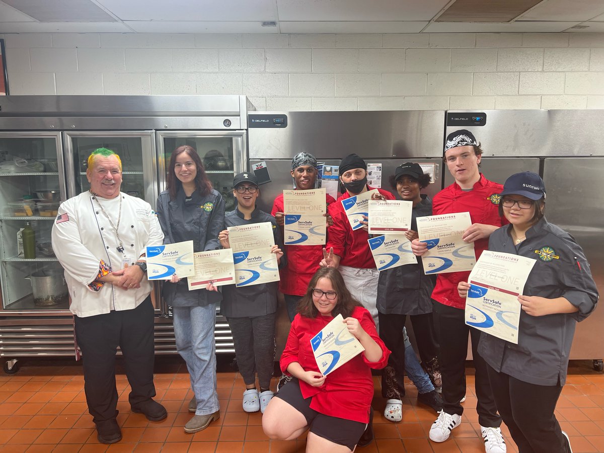 This is what happens when you gamble with your <a href="/ProStart/">ProStart</a> students. 100% pass rate on the <a href="/ServSafe/">ServSafe</a> exam means that Chef DeMatteo now looks like a <a href="/Sprite/">Sprite</a> can! 😂🤣😂 <a href="/SpotsySchools/">Spotsylvania County Public Schools</a> <a href="/NRAEF/">NRAEF</a> <a href="/VirginiaCTE/">CTE Resource Center</a> <a href="/Virginia_CTE/">Virginia Career and Technical Education</a>