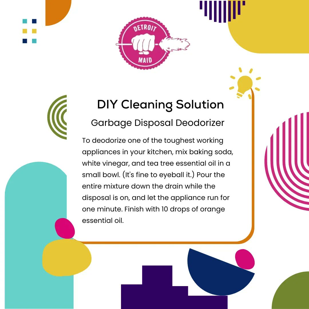 DetroitMaid's tweet image. Does your sink stink?🤢 Check out this #DIY formula from @OprahDaily to clean your garbage disposal! Hate cleaning? Book your #DetroitMaid appointment here buff.ly/3QYOpij! 

#cleaninghacks #hacks #cleaningtips #cleaningservice #housecleaning #cleanbreak #tips #tiptuesday