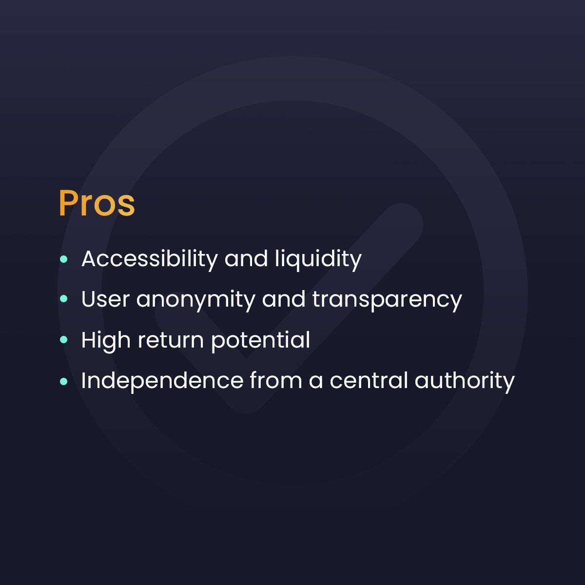 MyBLKXOfficial's tweet photo. What are Pros and Cons about Crypto?

Share your personal insight here. https://t.co/IhN0vPmq4y