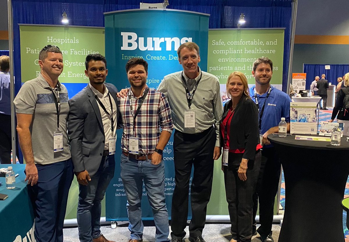 BurnsGrp's tweet photo. The Burns team is at the 38th Annual #AHCA Seminar &amp; Expo in Orlando, Florida! Find us at booth #709 today to meet with our #Southeast #Healthcare team and learn more about our specialized #engineering services. #inspirecreatedeliver https://t.co/hi0kkERcN5