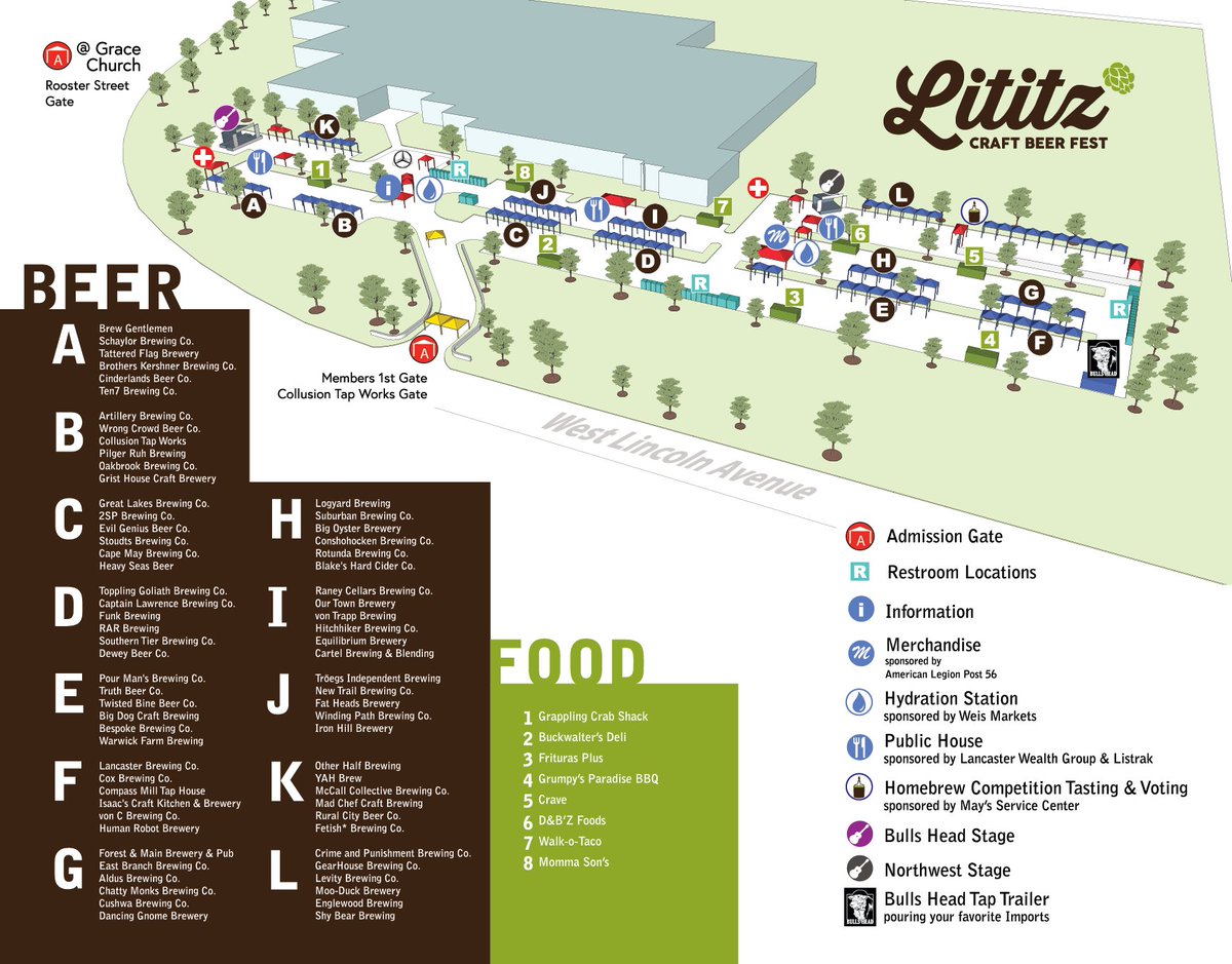 LititzBeerFest's tweet photo. @TAITTowers Sunday Map https://t.co/HXqgl0Ro5K