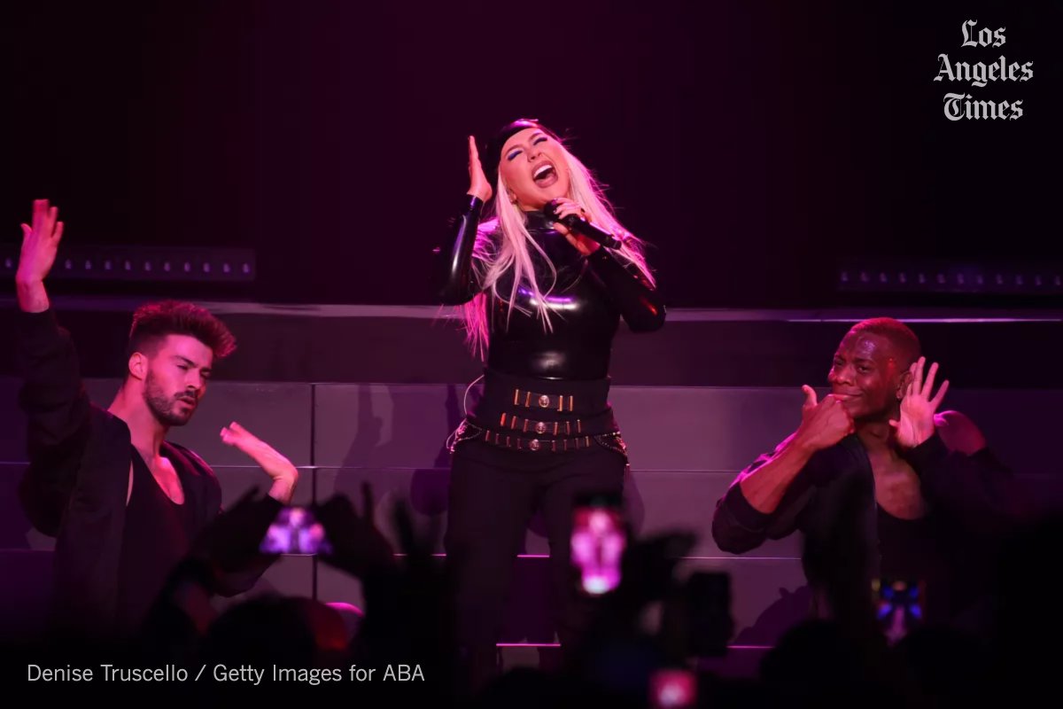 latimes's tweet photo. Christina Aguilera is making her return to the Latin Grammys, landing her first nomination since 2001 when the Ecuadorian American pop idol won the honors for female pop vocal for her Spanish-language album “Mi Reflejo.” https://t.co/gIgYOoYNF3 https://t.co/fWYSE9vURo