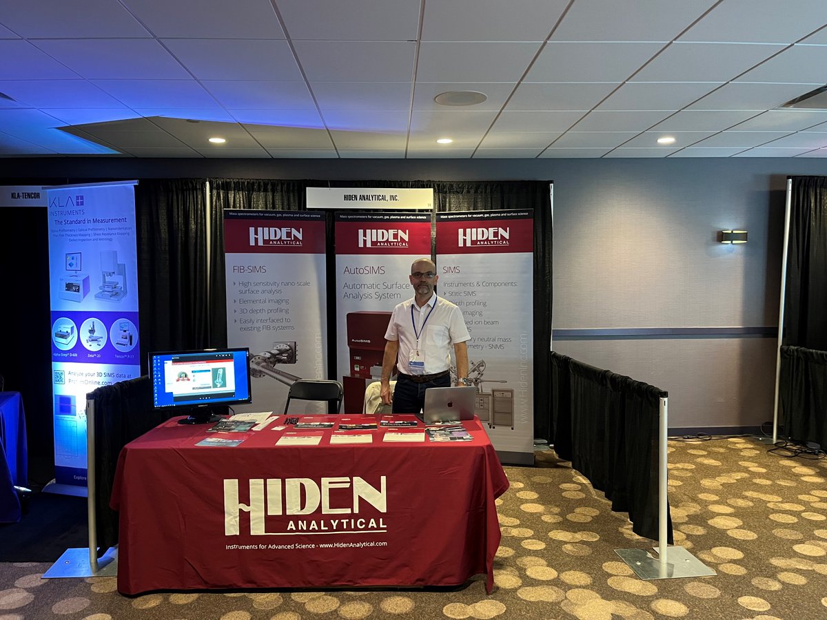 HidenAnalytical's tweet photo. Hiden Analytical are currently exhibiting at the 2022 International Conference on Secondary Ion Mass Spectrometry (SIMS 23) 

When: September 18-22, 2022
Where: Hyatt Regency Minneapolis in Minneapolis, Minnesota

Visit Graham Cooke on the Hiden Analytical Stand. 

#sims23 #sims https://t.co/q4ENCvmxGl