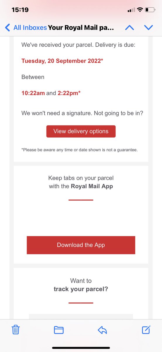 LisaJor82910610's tweet photo. @RoyalMail fail again from royal snail. Tracked 48 shipped on Wednesday. I’m now avoiding shopping with any online retailers who use you 😡 https://t.co/Tpxtf1x34l