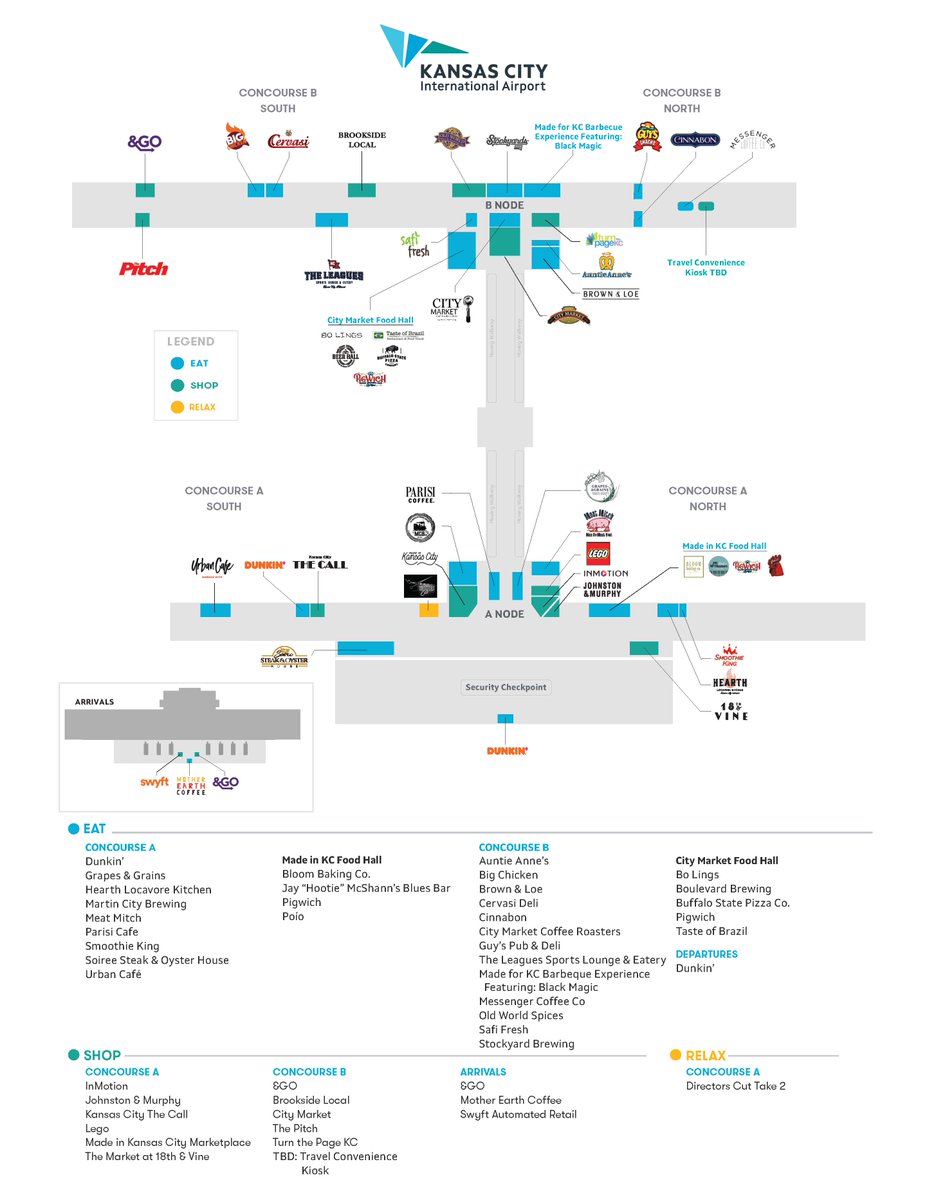 <a href="/bobfescoe/">Bob Fescoe</a> @KCIAirport Here is the full concessions map for the nearly 50 local and national brands slated for the New Terminal at @KCIAirport. buildkci.com/concessions/