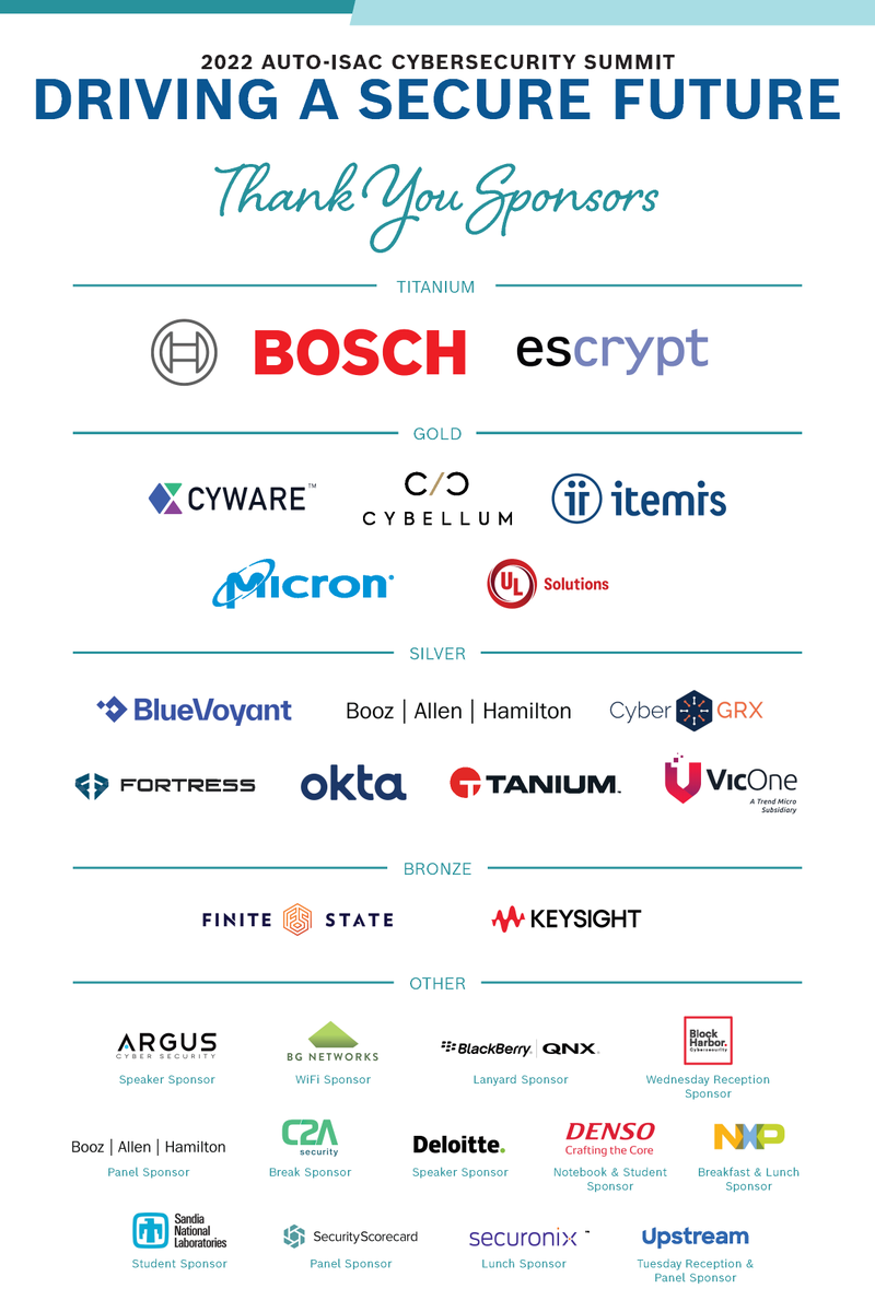 AutoISAC's tweet photo. Nearly two weeks ago, our #2022AutoISACCyberSummit sponsors were setting up their physical and virtual booths and the first 75 of over 400 in-person attendees had arrived onsite for the joint IT/OT and AWG in-person workshop and rehearsals with #TESProductions. https://t.co/gWNEUNH3Sg