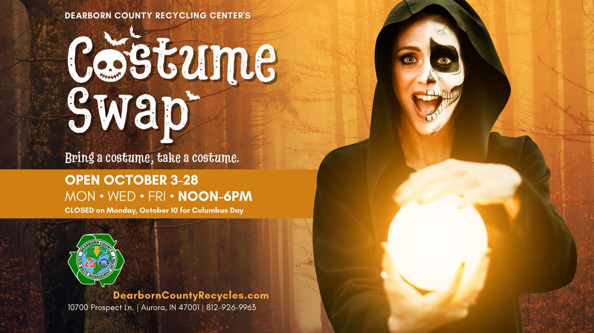 Costume Swap opens in less than 2 weeks! Get your old costume ready!