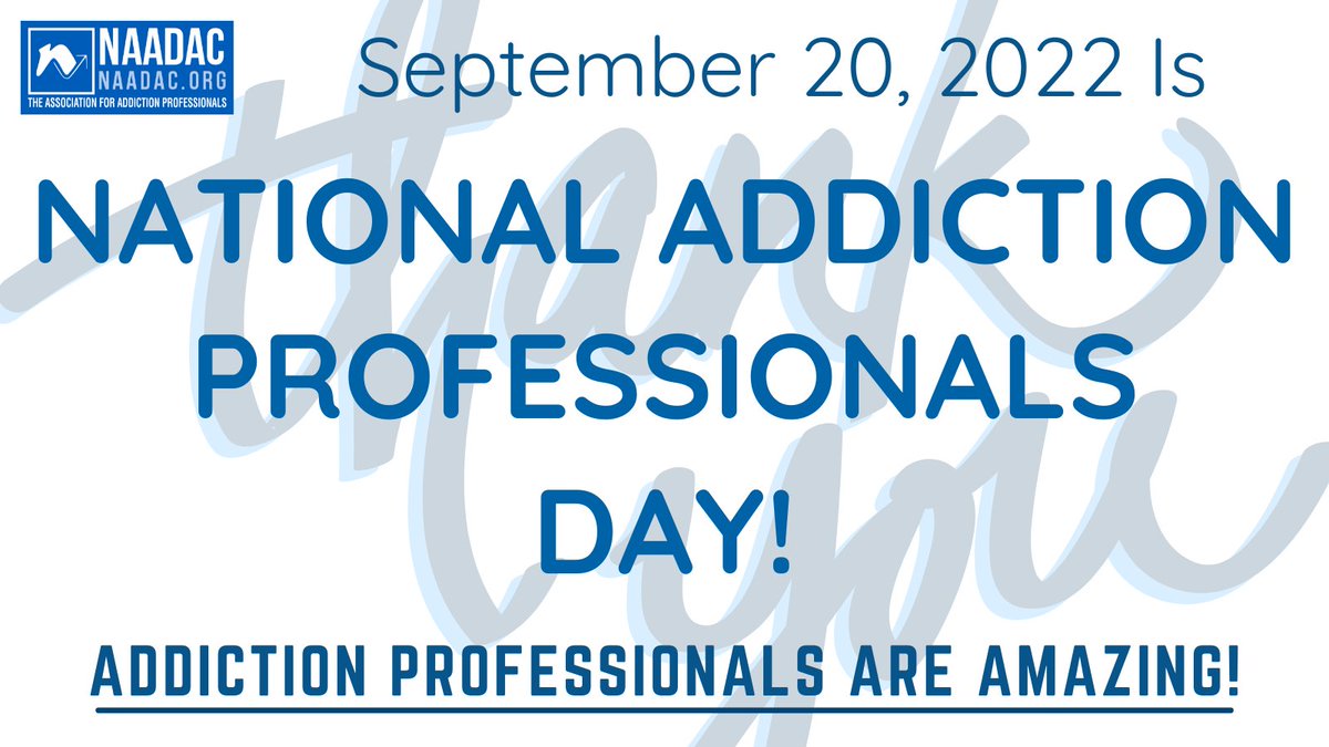 🌟WVAAPP would like to take a moment to thank and recognize all addiction professionals. THANK YOU for the hard work and dedication to our profession. THANK YOU for providing hope, understanding and support to the clients we serve! 🙌🏻🌟 #NationalAddictionPtofessionalsDay
