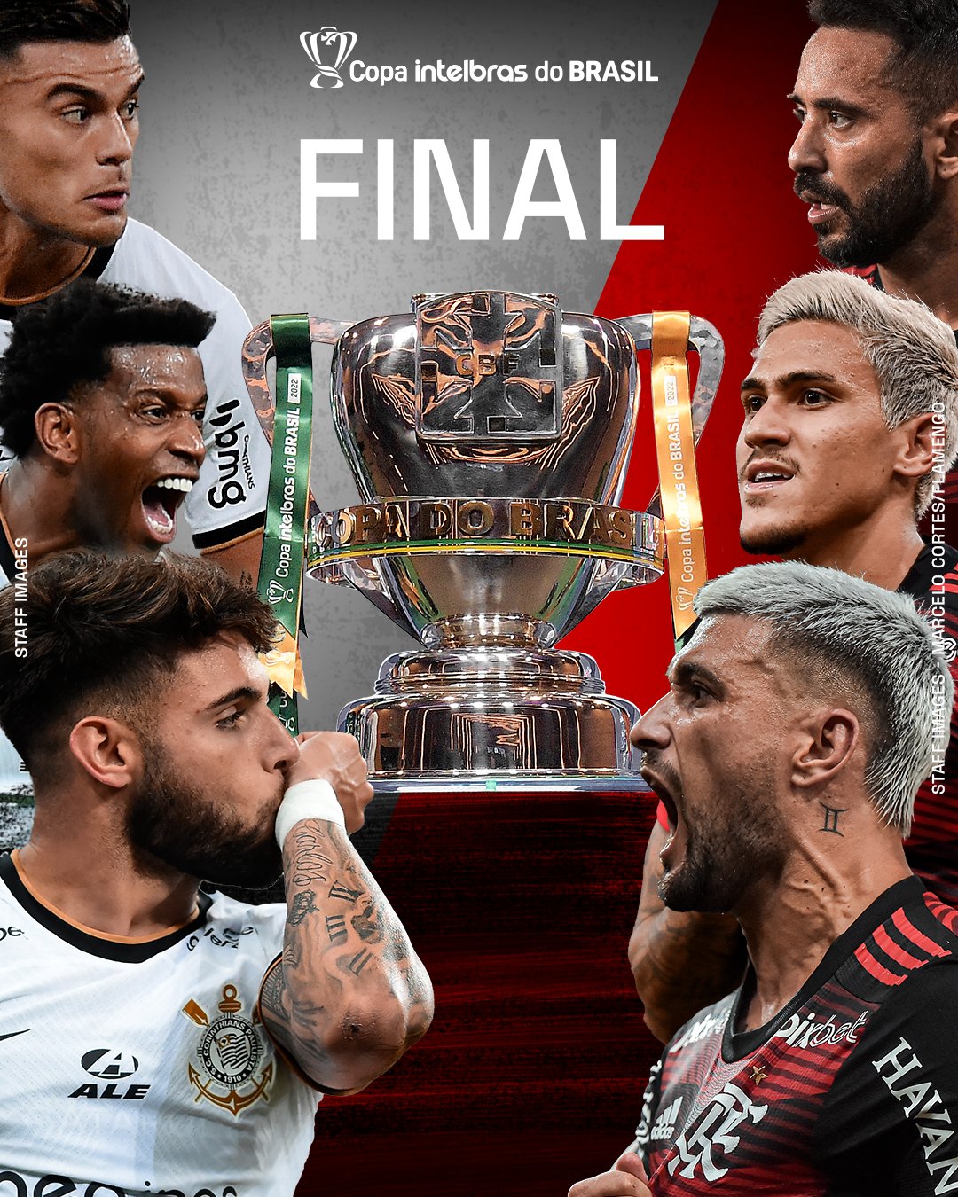 ⚽ on X: Foi definida a ordem dos jogos da final da Copa do Brasil:  Corinthians x Flamengo Primeiro jogo na Neo Química Arena, dia 12/10 e  decisão no Maracanã, dia 19/10.