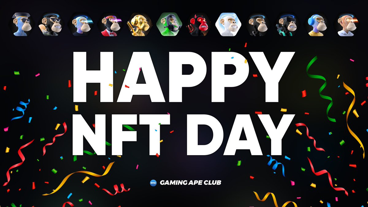 Gaming Ape Club (@gamingapeclub) on Twitter photo Happy #NFTDay GAC Fam 🎮
To celebrate, we'll be giving away 1x GAC NFT:
- Like & RT this post
- Follow <a href="/GamingApeClub/">Gaming Ape Club</a>
- Tag 3 friends and reply with "LFGAC" Happy #NFTDay GAC Fam 🎮
To celebrate, we'll be giving away 1x GAC NFT:
- Like & RT this post
- Follow <a href="/GamingApeClub/">Gaming Ape Club</a>
- Tag 3 friends and reply with "LFGAC"