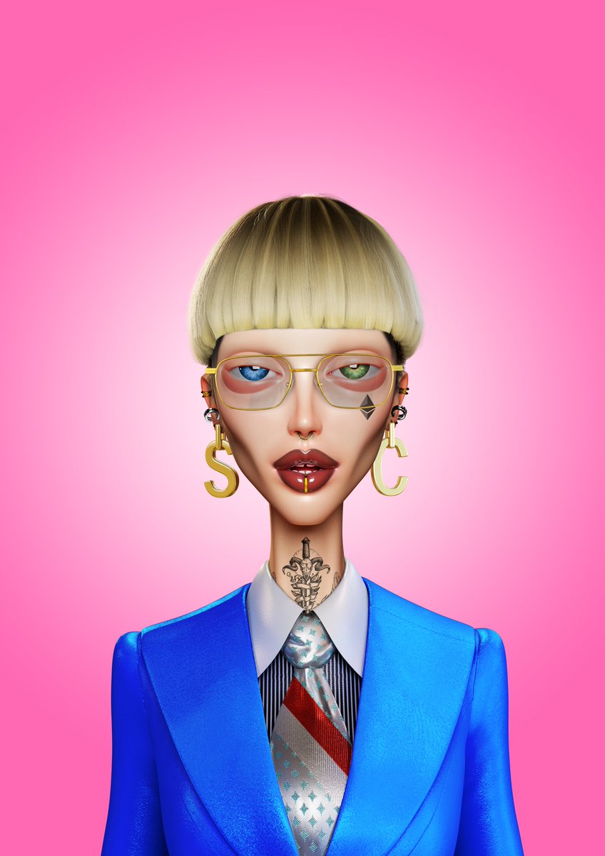SlickCityNFT's tweet photo. Meet Aurum, Citizen #359 and head of Treasury 🏦 

First 444 to RT and join discord receive 👽OG. 
https://t.co/pBqdBcPNDx https://t.co/RB2d1tE3dA