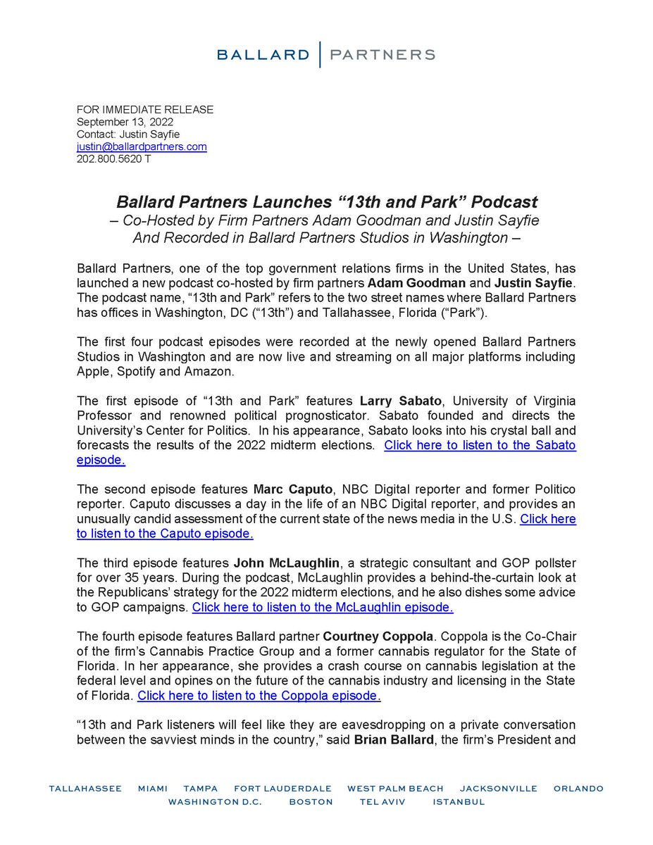 Ballard Partners tweet media