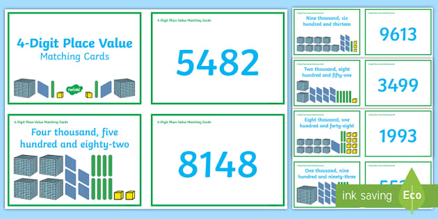 Use these lovely matching cards to reinforce maths skills linked to place value. The children can use these cards for a variety of games to develop their understanding of numbers.

twinkl.co.uk/l/dlx17