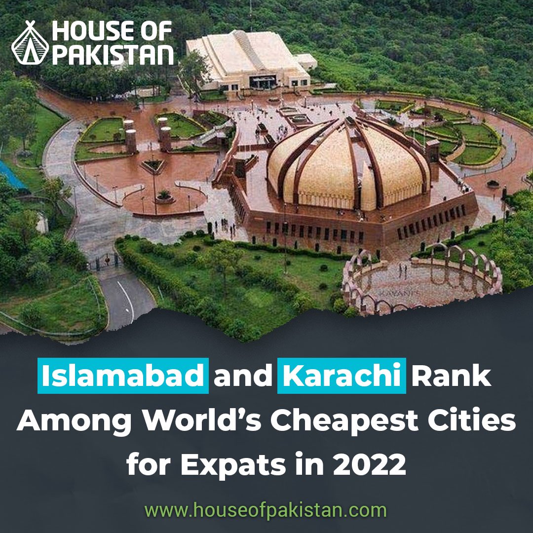 HouseOfPakistan's tweet photo. Two Pakistani cities have been listed among the world’s cheapest cities for international employees in 2022.
#khi #islamabad #pakupdate #pakdaily #cheapestcities #livingindex #internationalemployee https://t.co/NPzORHaFYS