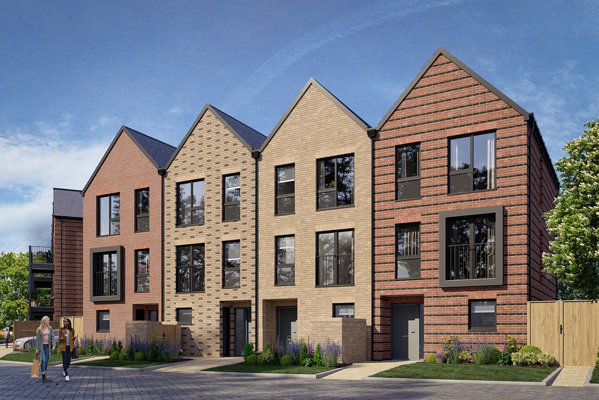 Oh hello! We've got a first visual of what our townhouses at #AlkerdenGateway in #Ebbsfleet will look like!

Launching autumn 2022