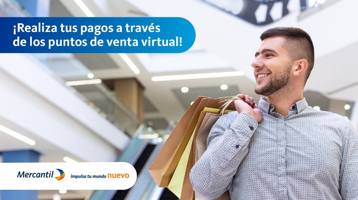 MercantilBanco's tweet photo. Al momento de comprar, recuerda que tienes disponible el Botón de Pagos, un punto de venta virtual para cancelar fácil y rápido tus compras. Atento a nuestras publicaciones donde actualizamos el listado de los comercios con este servicio.

#Mercantil #BotonDePagos https://t.co/aHKA3xO2Rl