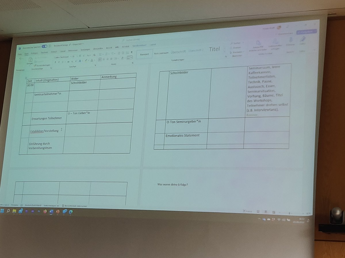 Storyboard auch bei Kurzvideos. Intensive Diskussion um Schnitt und Inhalte im Workshop beim #Bundeskongress #Kommunikation #Diakonie