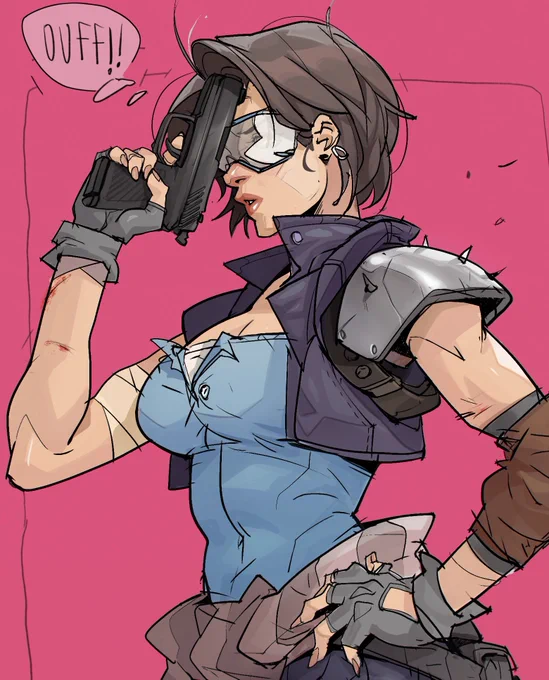 Ouff!!  #characterdesign #JillValentine #ResidentEvil 