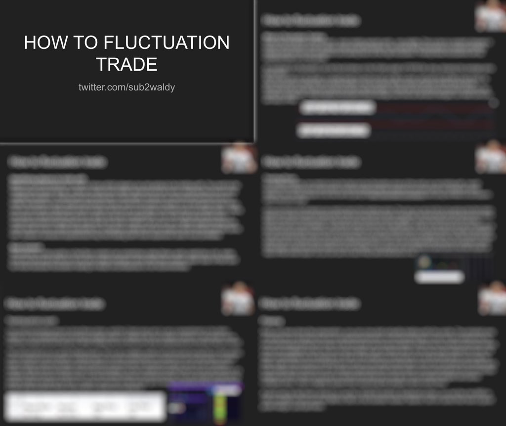 sub2waldy's tweet photo. 🚨FIFA 23 FLUCTUATION TRADING GUIDE🚨

One of the best ways to make coins all year round is via fluctuation trading. I have made a detailed guide on how to do this, if you want it just:

❤️Like this tweet
⭐️Follow me

I will send this trading guide to as many people as possible! https://t.co/ERjb6H9AAM