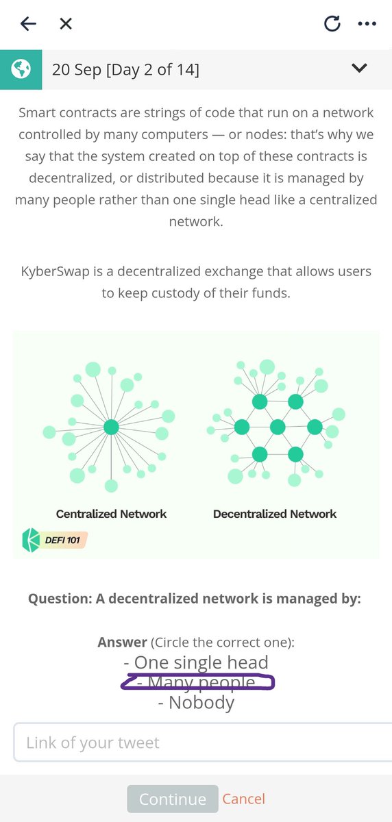MRVLElif's tweet photo. #iTokenLearn2Earn with @KyberNetwork
 is the easiest way to learn about #DeFi. Download @iTokenWallet and join me to earn free tokens every day! https://t.co/T15nTKq1sp

@Furiosoo46 @aybukekayadelen @gwyn1438 @rabbit1438 @hknyldz46 https://t.co/Ewcr7hxd2R