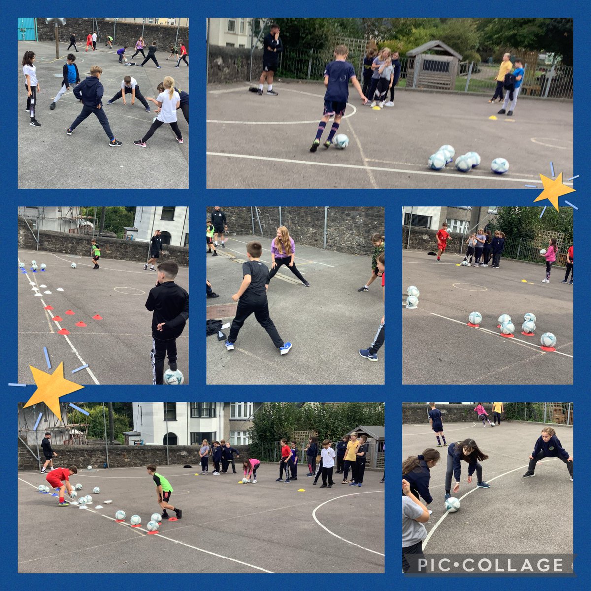 Class 8 have been enjoying learning new ball skills with CCFC this week. Games included footie skittles and team beat the ball. Tuesdays are the best! #healthyconfidentindividuals