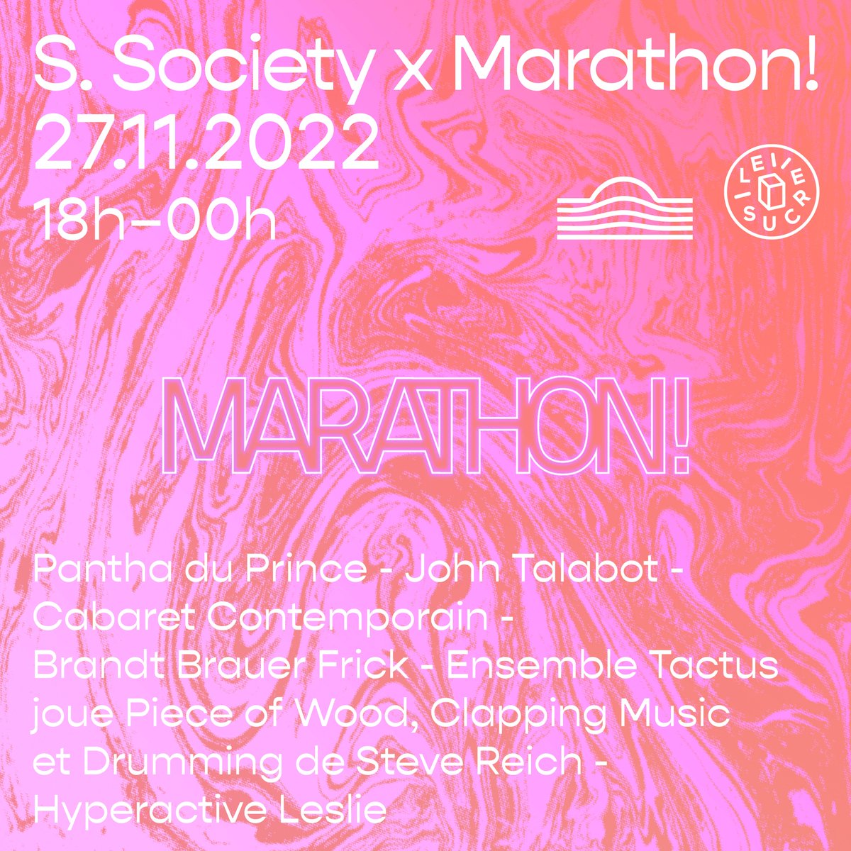 Le Sucre (@lesucrelyon) on Twitter photo 📆Le dimanche 27/11, club exceptionnel : la soirée <a href="/marathon_fest/">marathon !</a> qui officie depuis 8 ans à la <a href="/gaitelyrique/">La Gaîté Lyrique</a>, débarque à Lyon !
Un croisement entre contemporain & électronique, live, performance et dj-set w/ <a href="/JohnTalabot/">John Talabot</a>, <a href="/panthaduprince/">Pantha du Prince</a>, <a href="/CabaretContempo/">Cabaret Contemporain</a>, <a href="/BBF_Music/">Brandt Brauer Frick</a> & + ... 📆Le dimanche 27/11, club exceptionnel : la soirée <a href="/marathon_fest/">marathon !</a> qui officie depuis 8 ans à la <a href="/gaitelyrique/">La Gaîté Lyrique</a>, débarque à Lyon !
Un croisement entre contemporain & électronique, live, performance et dj-set w/ <a href="/JohnTalabot/">John Talabot</a>, <a href="/panthaduprince/">Pantha du Prince</a>, <a href="/CabaretContempo/">Cabaret Contemporain</a>, <a href="/BBF_Music/">Brandt Brauer Frick</a> & + ...