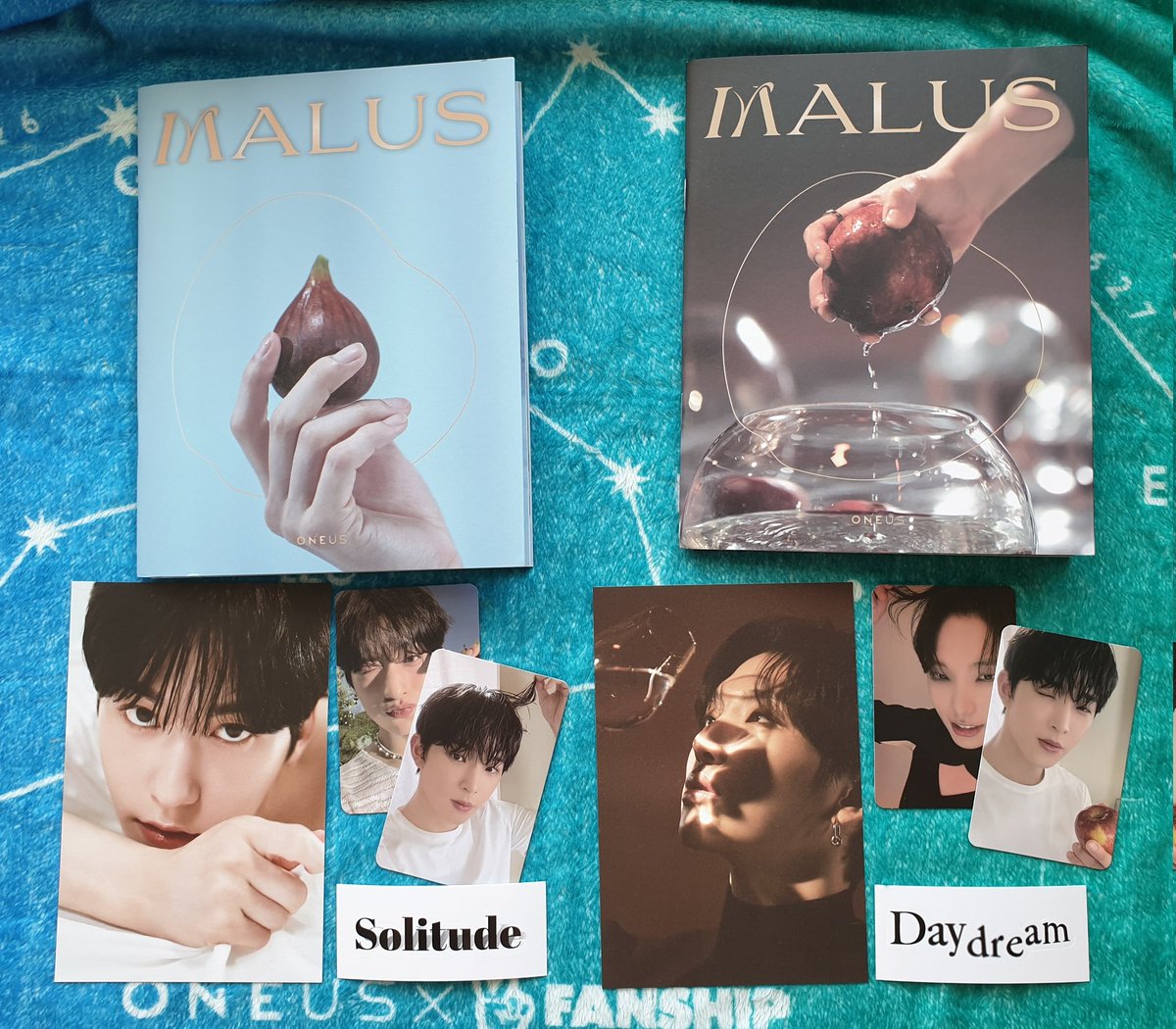 ElkaJordanova's tweet photo. In a day happy like this my MALUS albums from bizent arrived 😍 Rbw are so kind to so send all the members Eden ver. 🙏❤ And the individual posters are soo cool 😍 And I got a lot of Geonhak 😍 
@official_ONEUS
#NALUS #SAME_SCENT https://t.co/SHeEPDgTNW