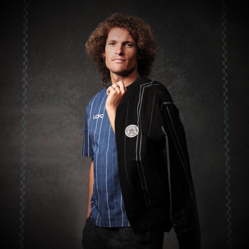 LCFC's tweet photo. #lcfc today unveils a new range of merchandise from King Power International’s ‘LCFC x Community Power’ initiative; the ‘Thai Song Dum’ collection 🔵