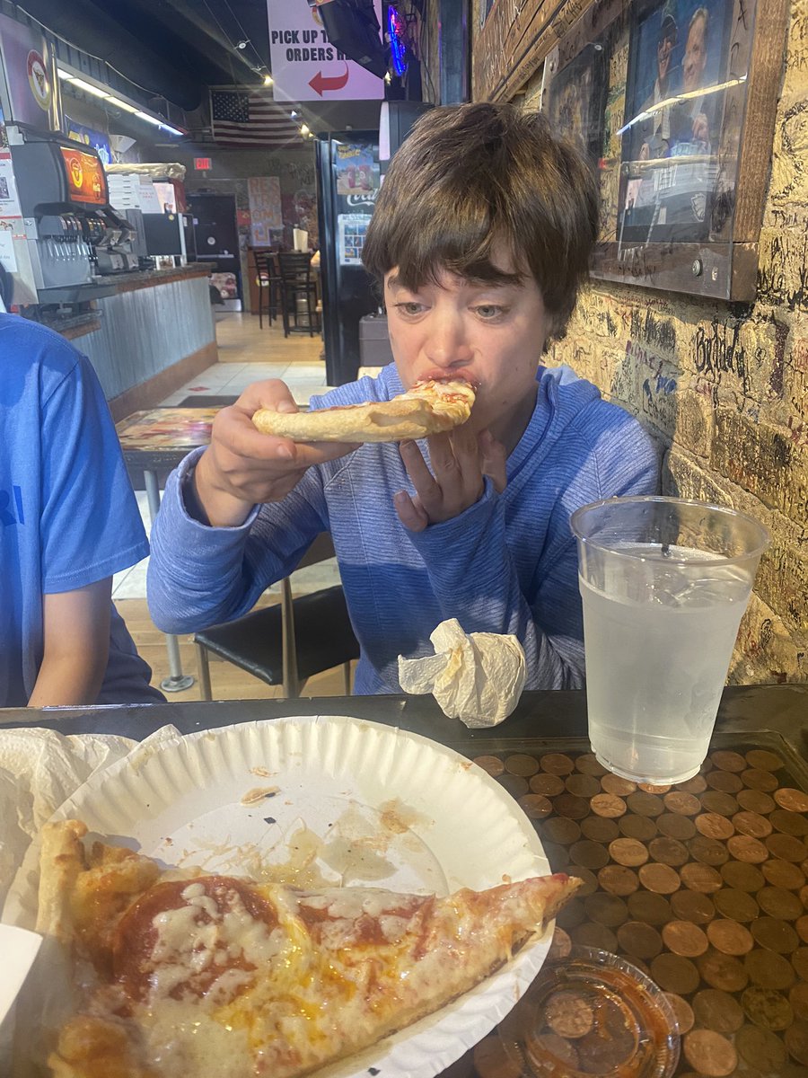 What better way to celebrate #NationalPepperoniPizzaDay then grabbing <a href="/SpicyPiePizzaND/">Spicy Pie Pizza ND 🍕</a> with Miss Liz 🍕 #TeamCCRI #CCRILifeEnrichment