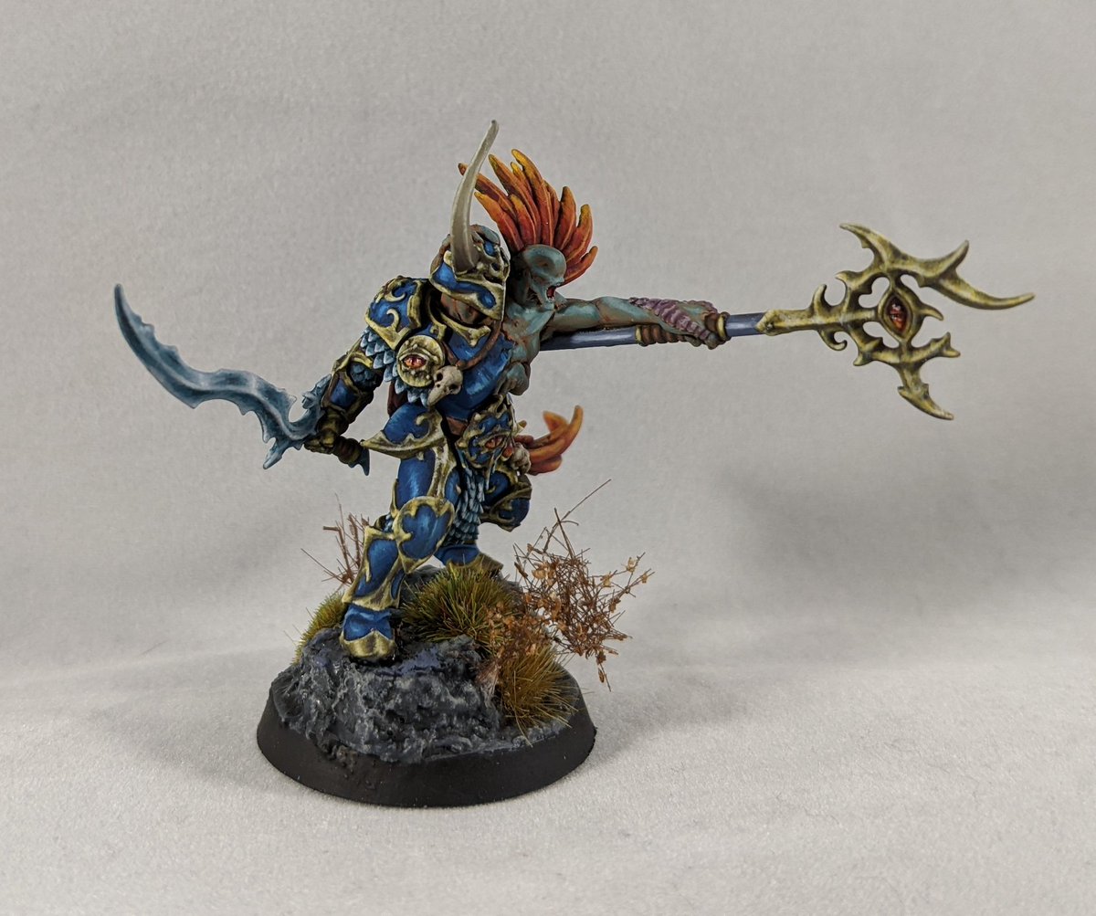 St3v3nB4rn3s's tweet photo. Not posted anything for a while. Just finished the #Curseling for #AgeofSigmar #DisciplesofTzeentch.
#Tzeentch #PaintingWarhammer #warmongers #WarhammerCommunity #gamesworkshop #citadelminiatures #chaos #arcanite #nonmetallicmetal #NMM https://t.co/5OTxeBpFhE