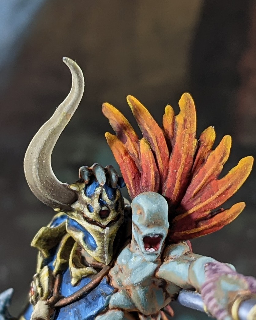 St3v3nB4rn3s's tweet photo. Not posted anything for a while. Just finished the #Curseling for #AgeofSigmar #DisciplesofTzeentch.
#Tzeentch #PaintingWarhammer #warmongers #WarhammerCommunity #gamesworkshop #citadelminiatures #chaos #arcanite #nonmetallicmetal #NMM https://t.co/5OTxeBpFhE