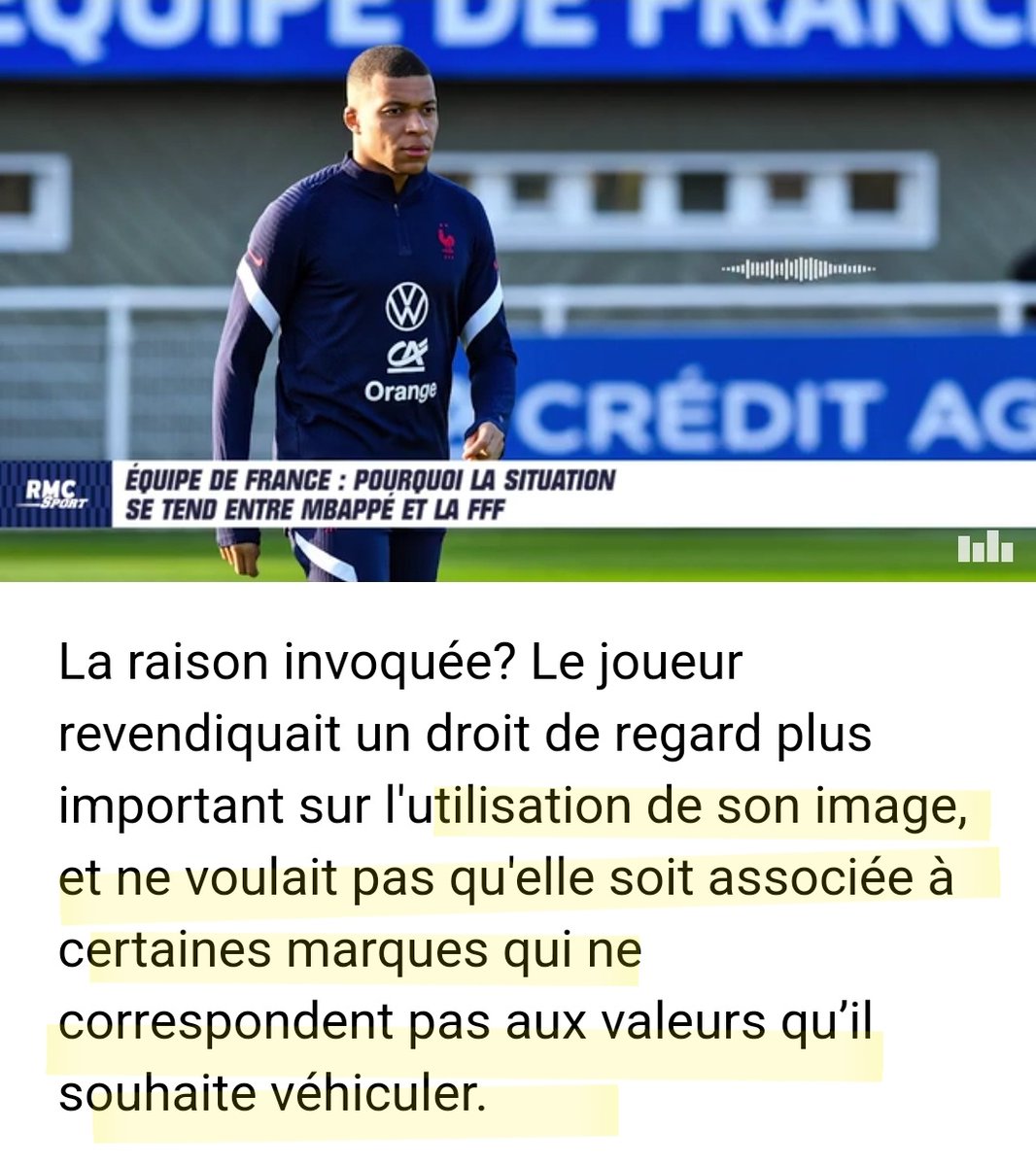 MomanImparfaite's tweet photo. Mr Kylian Mbappé vous ne souhaitez pas que votre image soit associé à certaines marques qui ne véhiculent pas vos valeurs.
Mais que votre nom soit associé au Qatar où des milliers de personnes sont morts pour construire des stades,c'est OK??
 #BoycottQatar2022 https://t.co/VCyJmpUOYk