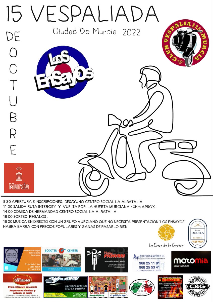 15 Vespaliada. 15 de Octubre. Ciudad de Murcia.