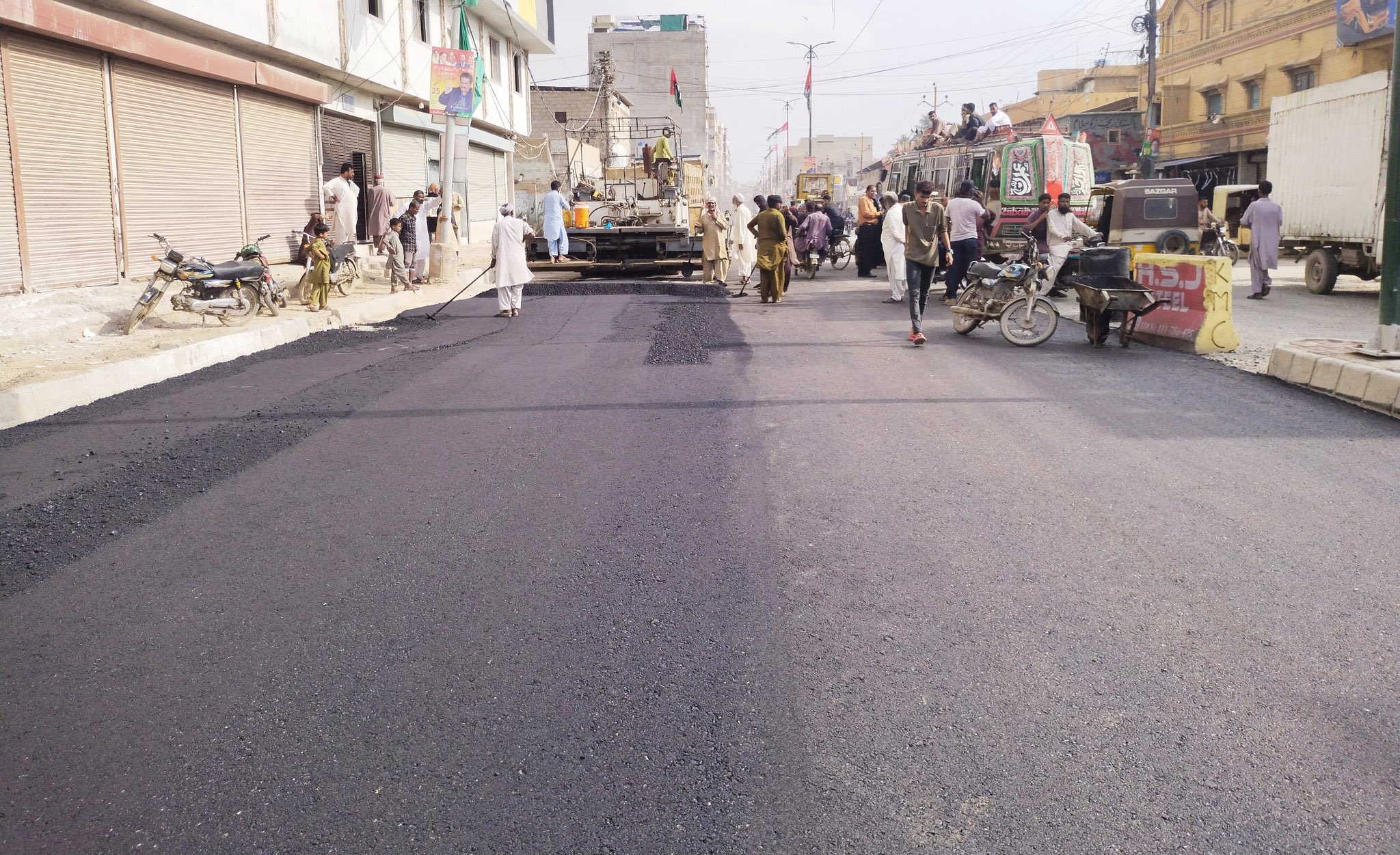 Murtaza Wahab Siddiqui on Twitter: "Road rehabilitation work is being
