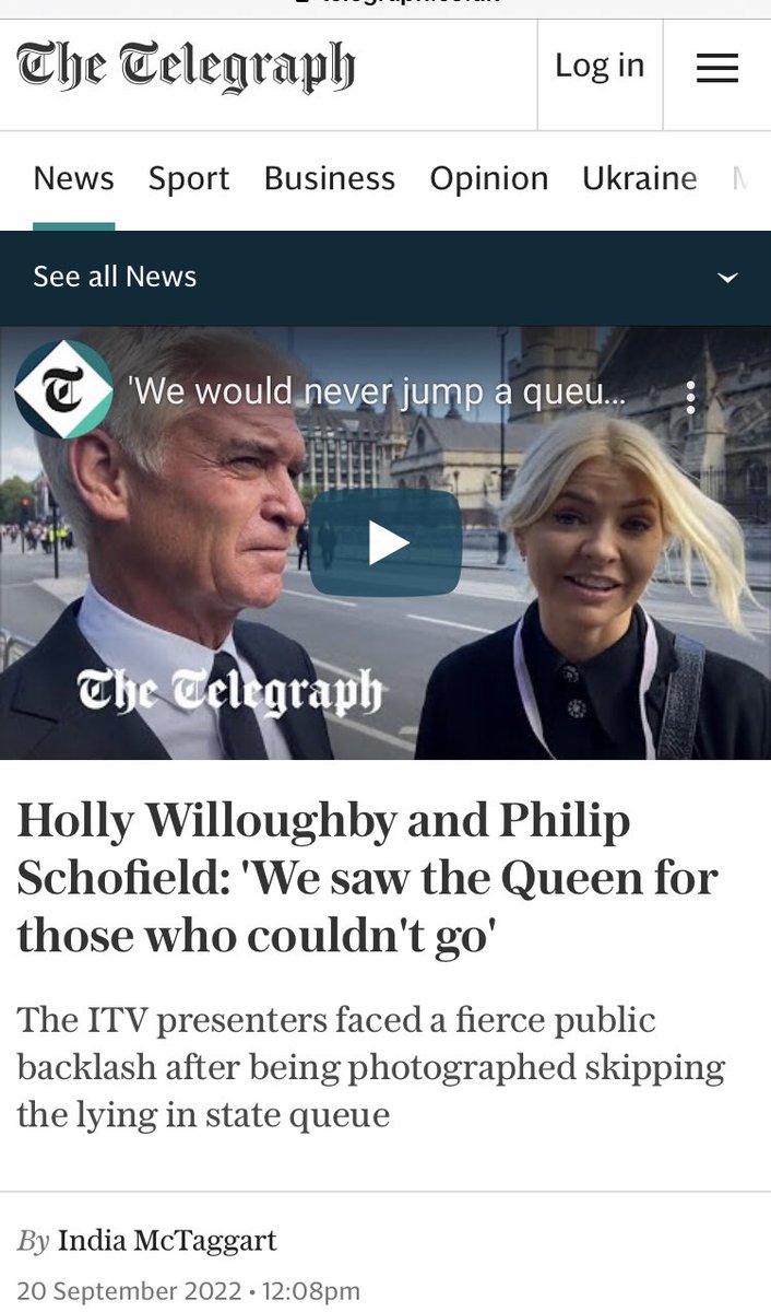 “We saw the Queen for those who couldn’t go.”

Funny. I thought that’s what we had all that relentless 24/7 BBC coverage for.

#philandholly #PhilipSchofield #HollyWilloughby #ThisMorning