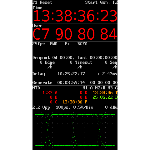 PLURABROADCAST's tweet photo. The NEW TCA Timecode Analyzer and Generator tool integrated with 4.3" screen from @PLURABROADCAST.  Provides Linear timecode LTC analysis and information i.e. Time, User (Binary groups), input errors and auto detects Plura MTD timers. More info.. https://t.co/vMAuYNwWbu https://t.co/wx03R1atDx